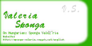 valeria sponga business card